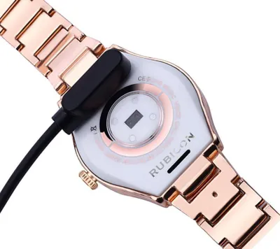 Smartwatch për gra Rubicon RNCE82, IP67, Bluetooth, rozë e artë - 4