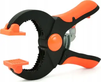 Kapëse marangozësh Carpentry Spring Ratchet, 100mm, plastike, portokalli