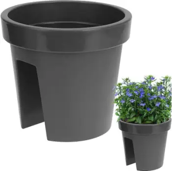 Vazo ballkoni për kangjella, plastike, e lehtë, rezistente ndaj motit