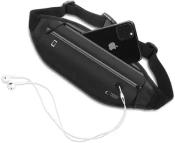 Çantë beli sportive Tech-Protect M7, për telefona deri 6.9", e papërshkueshme nga uji, e zezë