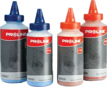 Pluhur blue chalk Proline 42005, 115g, dozues plastik, i kaltër