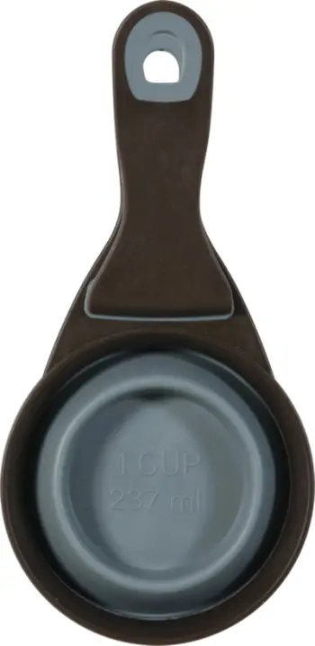 Kapëse matëse silikoni M, 237 ml, për mace dhe qen, gri