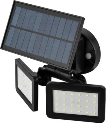 Llambë muri solare Neo, LED SMD, 450 lm, e zezë
