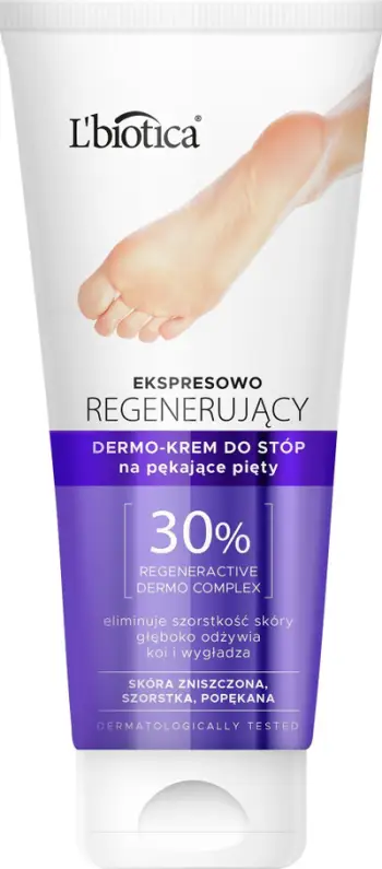 Krem për thembra L Biotica Express Regenerating, dermo krem rigjenerues, 100ml