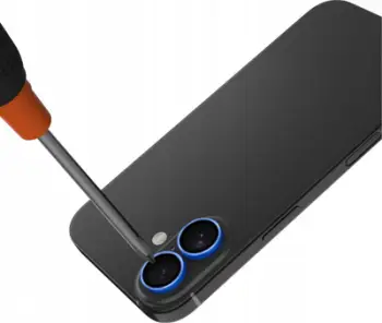 Mbrojtës kamere JCPal Preserver, për iPhone 16 16 Plus, xham i kalitur, blu