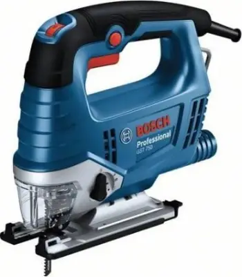 Sharrë elektrike pendul Bosch GST 750, 520W, me kuti transporti, blu