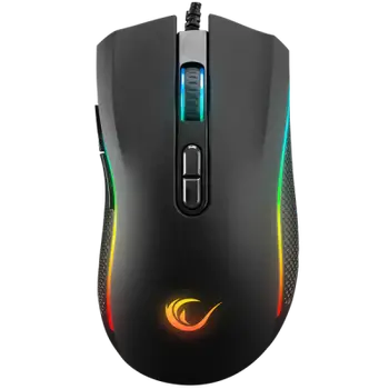 Maus Gaming Rampage SMX‑R44 V2 –Makro, 12800 DPI, RGB LED, 80M Klick, Huano Switch – I Zi
