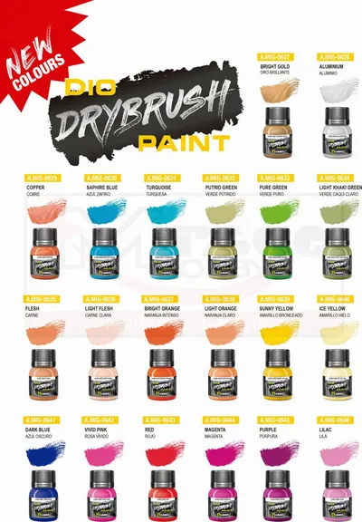 Bojë modelimi Ammo 0653 Drybrush, 40ml, kafe e errët - 3