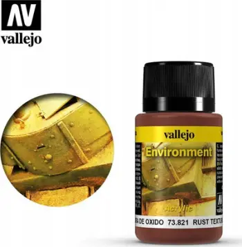 Bojë modelimi Vallejo Rust Texture, Weathering Effects, 40ml