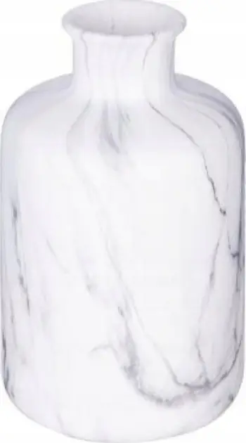 Vazo dekorative Atmosphera Marble Vase Suite 54, 18cm, dolomit, e bardhë