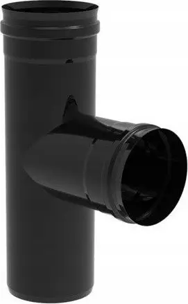 Tresh lidhës oxhaku SpiroFlex SX PEL80T, diametër 80 mm, çelik 2.0 mm, i zi