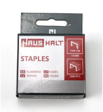 Kapëse metalike METAL STAPLES 50692038, 14 mm, argjendi