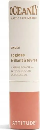 Gloss buzësh Attitude Oceanly Ginger, hidratues, bakër portokalli me shkëlqim