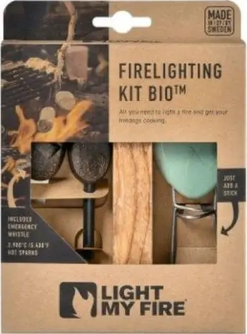 Set për ndezje zjarri Light My Fire Lightning Kit BIO, 3 copë, portokalli