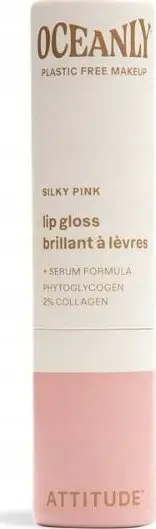Gloss buzësh ATTITUDE Oceanly, 2% kolagjen, teksturë balsami, transparent