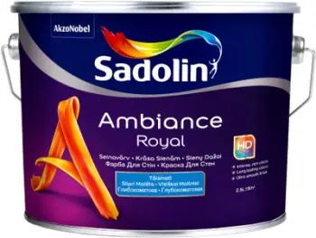 Bojë murale Sadolin Ambiance Royal BW, 2.5L, full matt, e bardhë