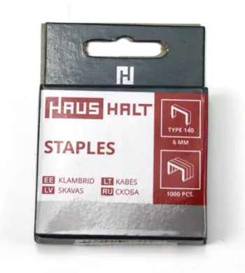 Kapëse metalike No Name METAL STAPLES 50692039, 6 mm, 1000 copë, metalike