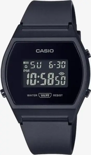 Ora dore Casio LW-204-1BEF, digjitale, për gra, e zezë