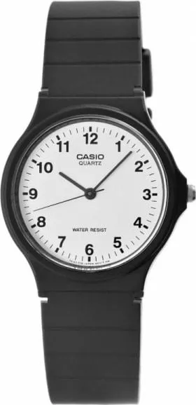 Ora dore Casio MQ-24-7BLLEG, kuarc, analoge, e zezë - 1