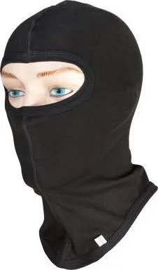 Balaklava Polandex Cotton, pambuk dhe lycra, 1 hapje për sy, e zezë - 2