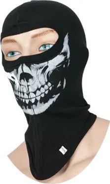 Balaklava Polandex Cotton, pambuk dhe lycra, 1 hapje për sy, e zezë - 3