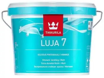 Bojë murale Tikkurila Luja 7 Matt, për banjo dhe kuzhina, 2.7L, e bardhë