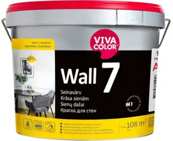 Bojë murale Vivacolor WALL 7 C, mat, 0.9L, për ngjyrosje
