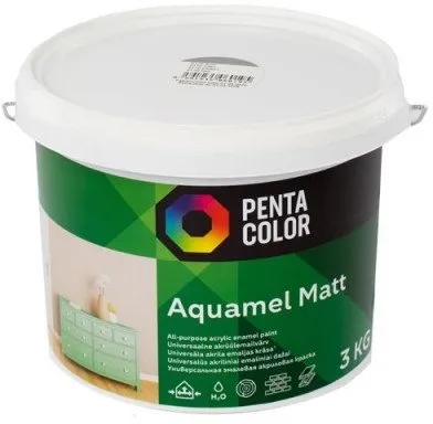 Bojë muresh Pentacolor PAINT AQUAMEL, 3 kg, mat, gri - 2
