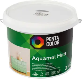 Bojë muresh Pentacolor PAINT AQUAMEL, 3 kg, mat, gri