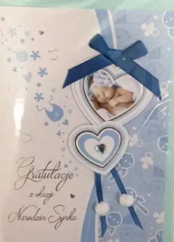Kartolinë urimi Panorama Birth Card B6 Premium 49, me zarf
