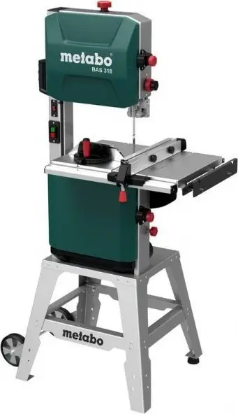 Sharrë me shirit Metabo BAS 318 Precision WNB, 900W, lartësi prerjeje 170mm, e gjelbër
