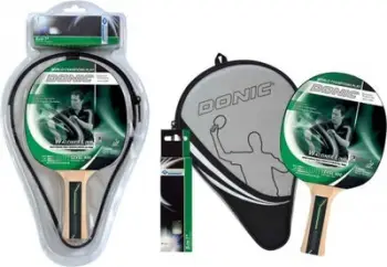 Set për pingpong Donic Schildkröt Waldner 400, raketë me mbulesë, 3 topa 40mm, e bardhë