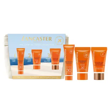 Set për përkujdesjen ndaj diellit Lancaster The Essential Travel Collection Sun Care Gift Set, 4 elemente