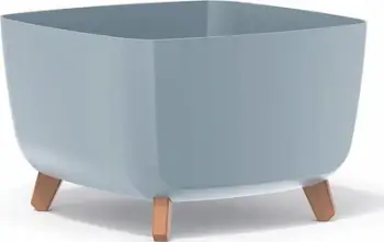 Vazo dekorative GRACIA SQUARE, 39 cm, plastike, gri e çelët