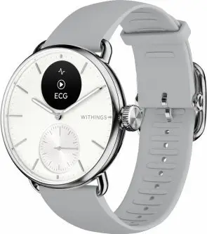 Orë inteligjente hibride Withings ScanWatch 2, 38mm, ECG, monitorim temperature, e bardhë