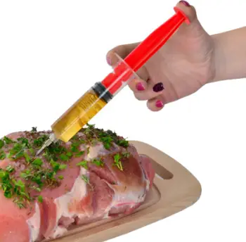 Injektor marinade për mish, çelik inox, me gjilpërë me vrima