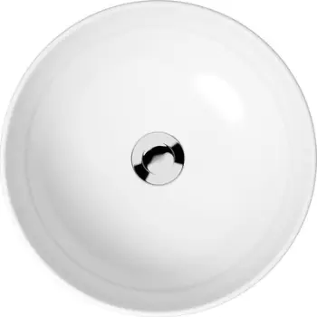 Lavaman mbi banak Cersanit Moduo, 40cm, qeramike, e bardhë