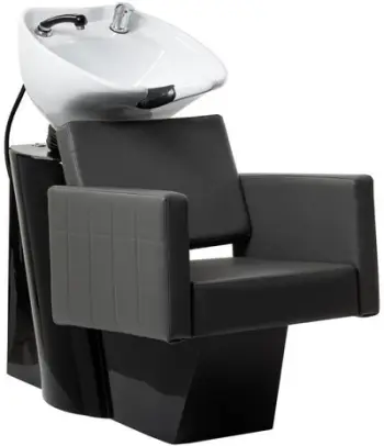 Lavaman parukerie Gabbiano Ankara, karrige ergonomike, i zi