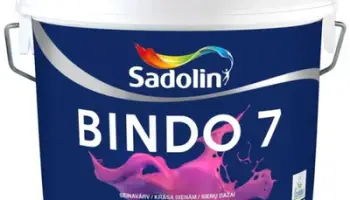 Bojë muri Sadolin BINDO 7 BC, latex matte, 2.33L, e bardhë për tonim