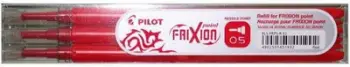 Rimbushje finelineri Pilot Frixion 0.5, 0.25 mm, set 3 copë, e kuqe