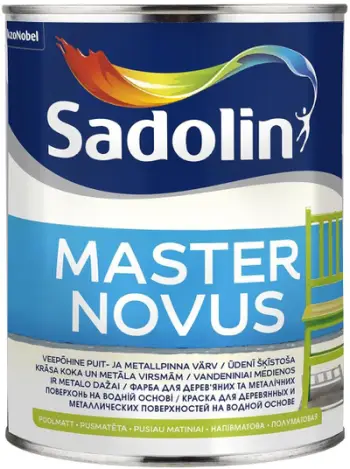Bojë muri Sadolin Paint Master Novus, gjysmë mat, 1L, e bardhë