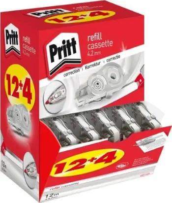 Rimbushje korrigjuesi Pritt Flex Cassette, shirit korrektues, e bardhë