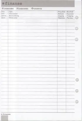 Insert Antra për organizues A5 Finance, format A5, faqe financiare, i bardhë