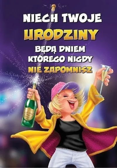 Kartolinë urimi Trend MF28, ditëlindje, format B6, me glitter - 1