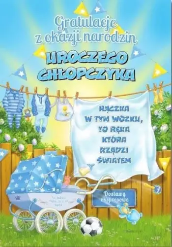 Kartolinë urimi Trend Occasion Birth MF42, format B6, shumëngjyrëshe