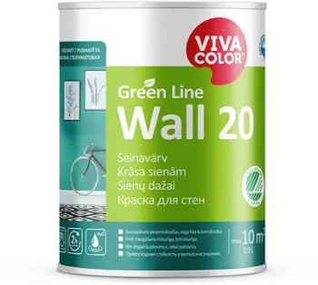 Bojë muri Vivacolor GL Wall 20 A, gjysmë-mat, 0.9L, e bardhë