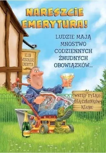 Kartolinë urimi Trend TDF16, për pensionim, 28.5 x 42 cm, e shumëngjyrshme