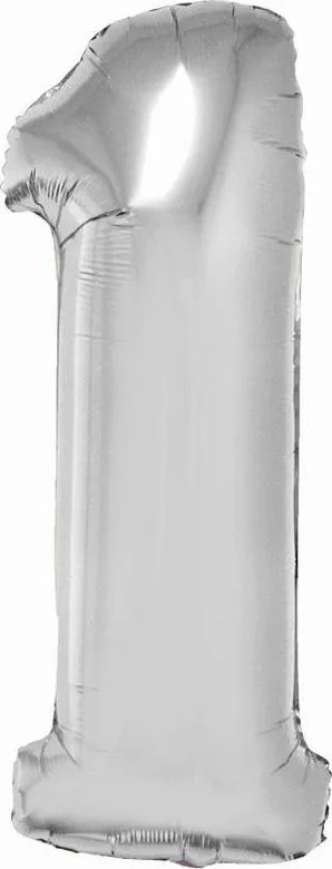 Balon foli GoDan Smart, 76 cm, argjend - 1