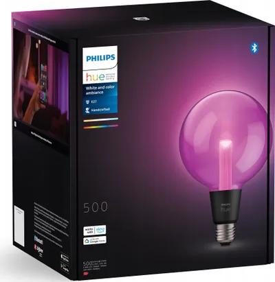 Llambë Philips Hue Lightguide Giant Globe E27, 6.8W, RGBW, e tejdukshme - 4