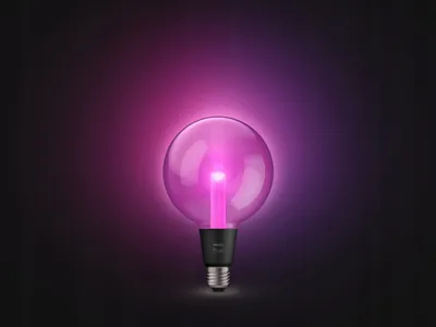 Llambë Philips Hue Lightguide Giant Globe E27, 6.8W, RGBW, e tejdukshme - 5